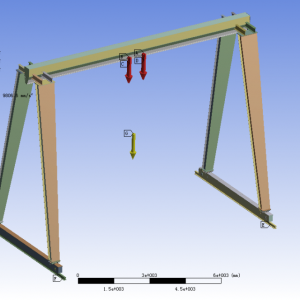 MH����늄Ӻ��J�Tʽ���ؙC(j��)����Ԫ����  finite element analysis of MH box hoist gant ...